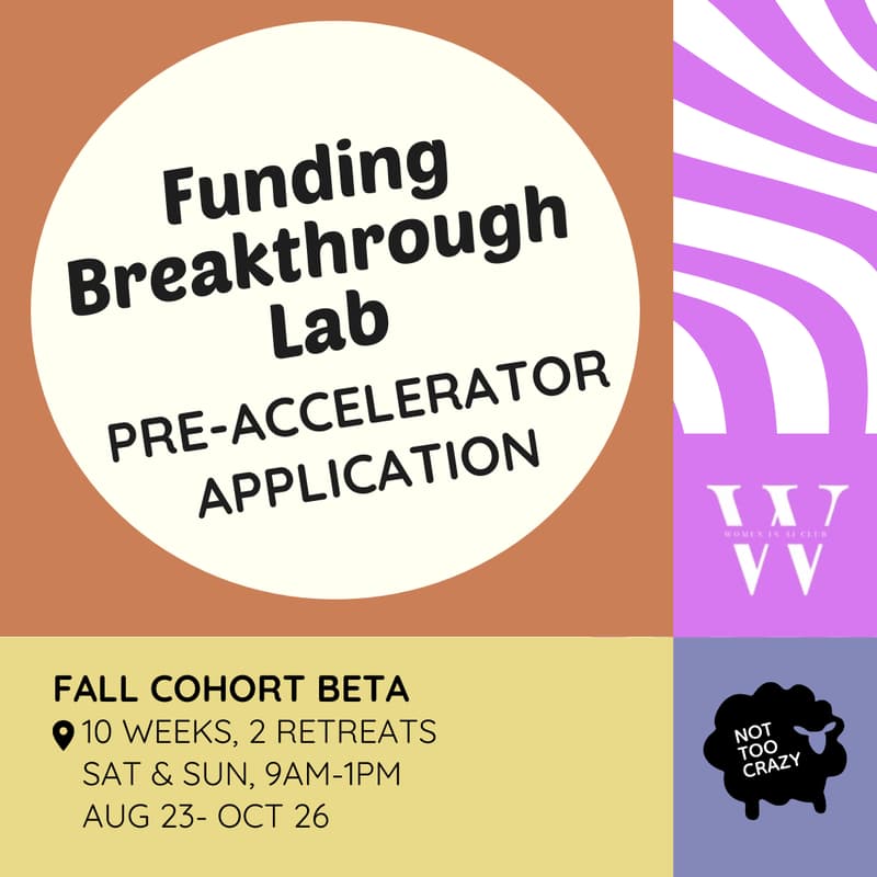 Cover Image for Funding Breakthrough Lab: Pre-Accelerator Women in AI Special