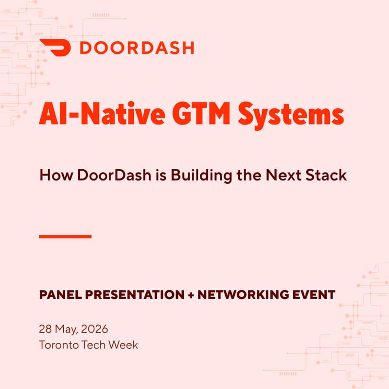 Cover Image for AI-Native GTM Systems: How DoorDash is Building the Next Stack