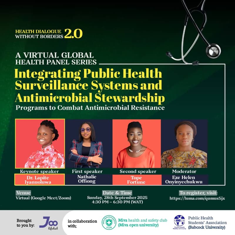 Cover Image for Roundtable Health Dialogue 2.0 in collaboration with Miva Health and Safety Club (Miva Open University) and PUHSA (Babcock University)