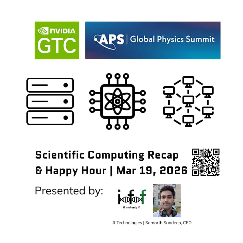 Cover Image for Scientific Computing Recap Happy Hour from NVIDIA GTC 2026 and APS Global Summit 2026