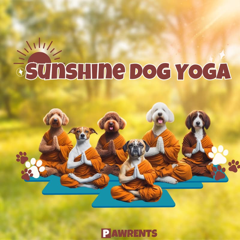 Cover Image for Sunshine Dog Yoga in the park