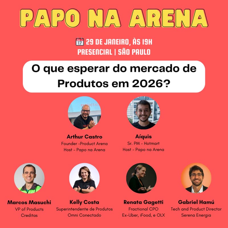 Cover Image for Papo na Arena - O que esperar do mercado de Produtos em 2026?