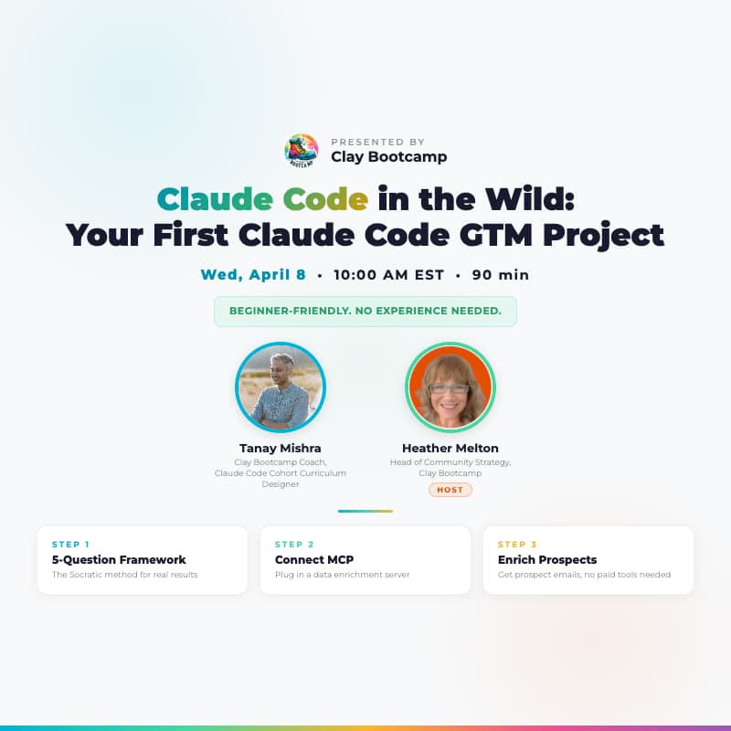 Cover Image for Claude Code in the Wild: Your First Claude Code GTM Project