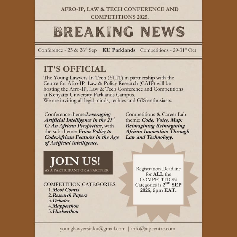 Cover Image for The Afro-IP, Law & Tech Conference & Competitions