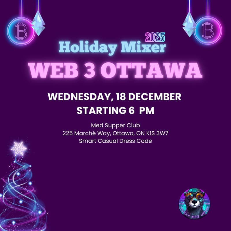 Cover Image for Holiday Mixer - Web 3 Ottawa