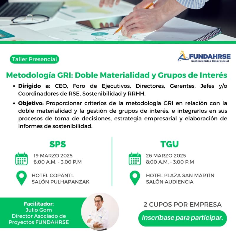Cover Image for TGU: Metodología GRI: Doble Materialidad y Grupos de Interés