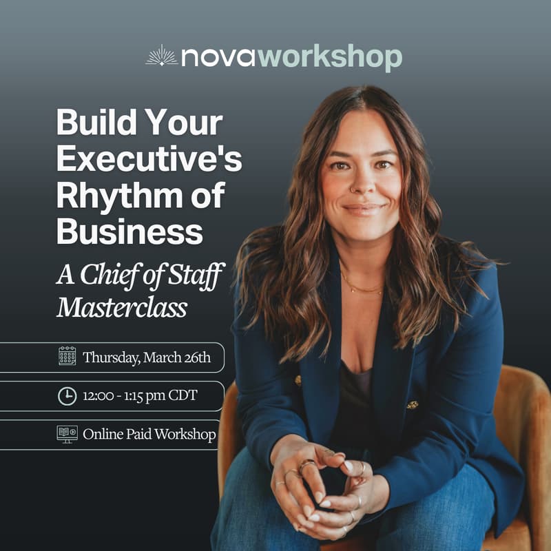 Cover Image for Build Your Executive's Rhythm of Business - A Chief of Staff Masterclass with Maggie Olson