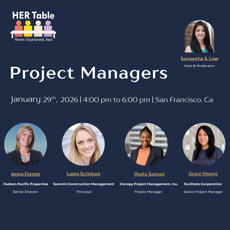 Cover Image for Welcome to HER Table's January Kickoff! This month: Project Managers