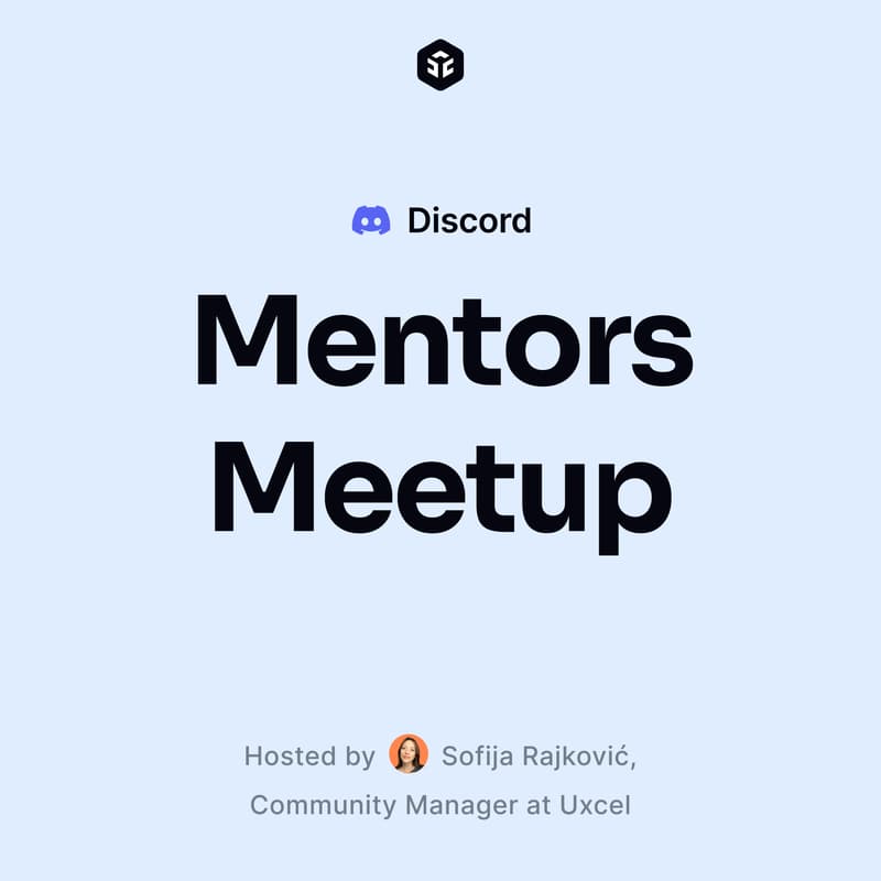 Cover Image for Uxcel Mentors Meetup | August