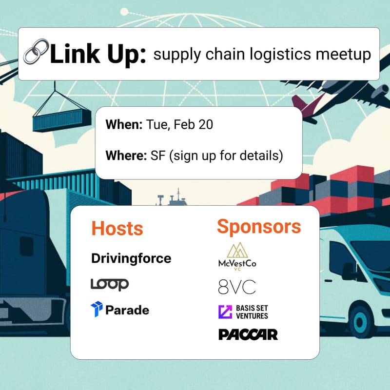 Cover Image for 🔗Link Up: supply chain logistics meetup