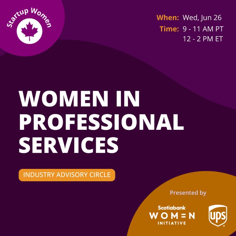 Cover Image for Women in Professional Services | Startup Women