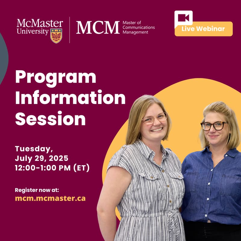 Cover Image for McMaster University MCM Program Information Session