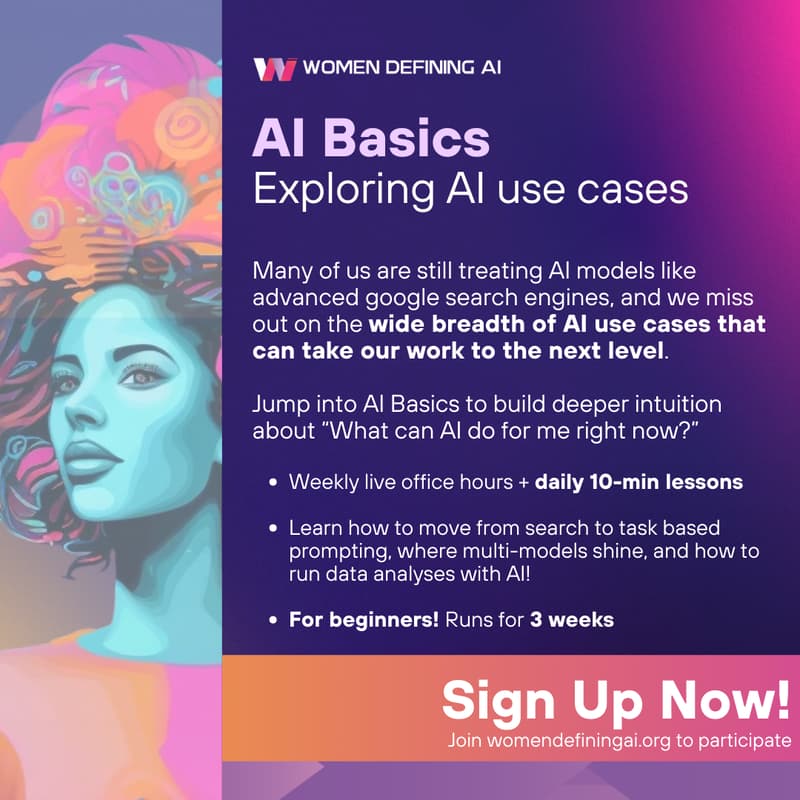 Cover Image for AI Foundations Summer Cohort: AI use cases (Part 1)