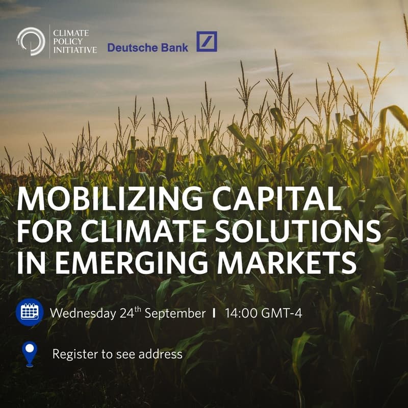 Cover Image for Mobilizing Capital for Climate Solutions in Emerging Markets