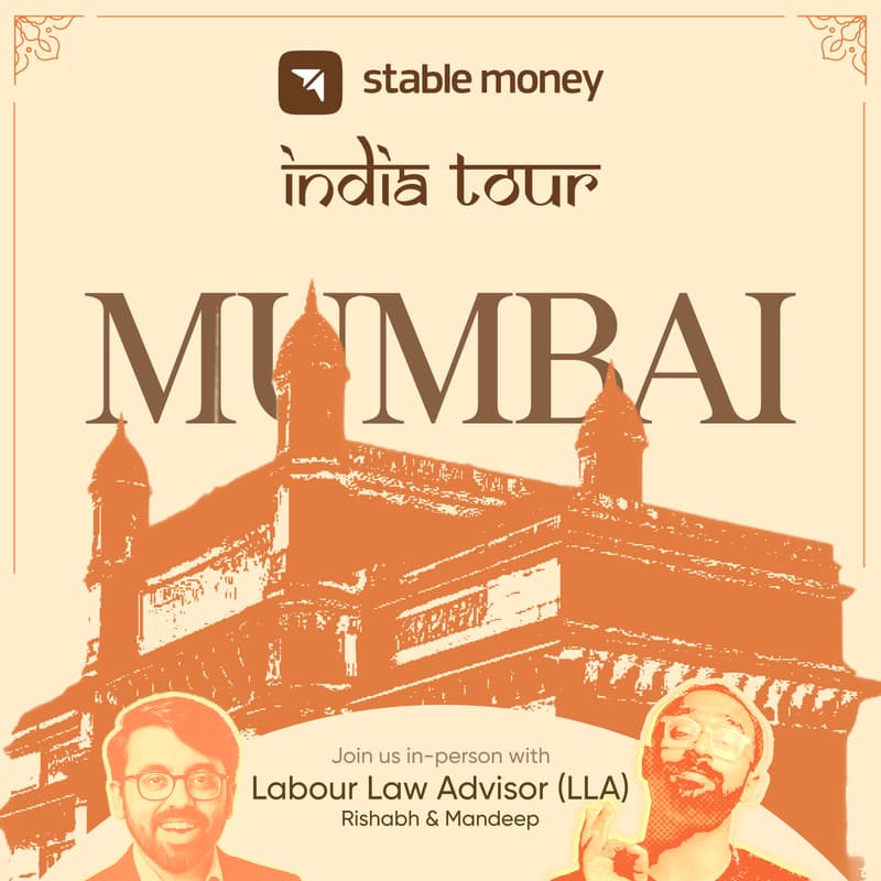 Cover Image for Stable Money India Tour ft. LLA | Mumbai Edition