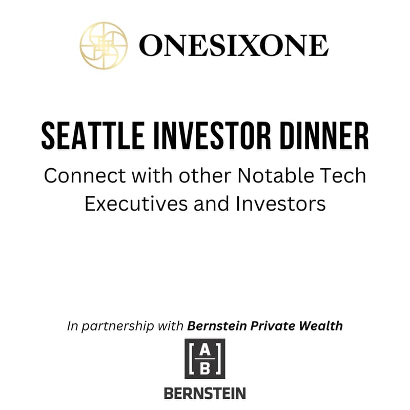 Cover Image for Seattle Investor Dinner with OneSixOne <> Bernstein Private Wealth