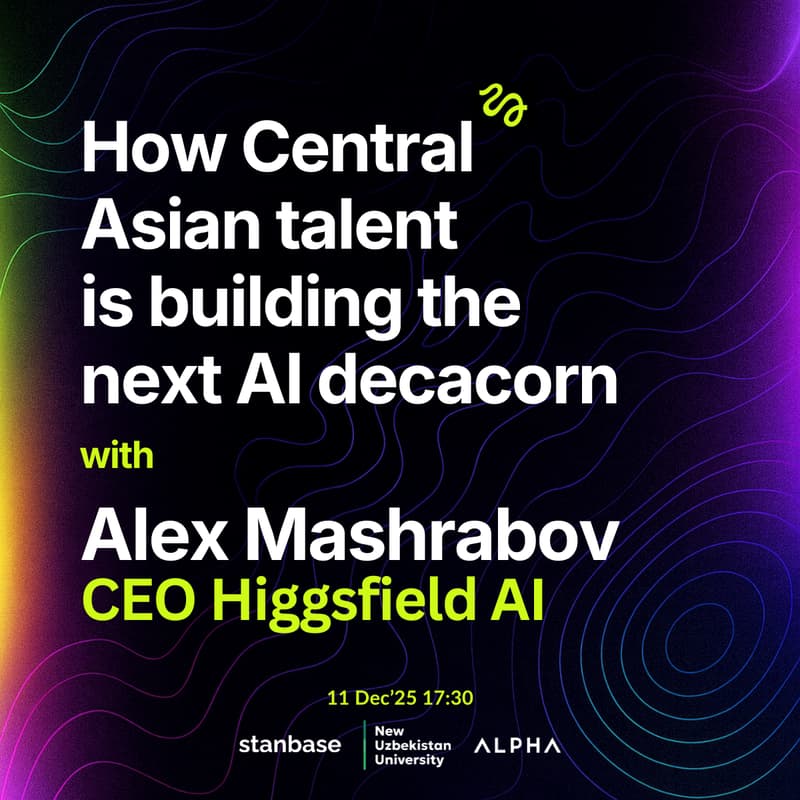Cover Image for How Central Asian talent is building the next Al decacorn with Alex Mashrabov, CEO of Higgsfield Al