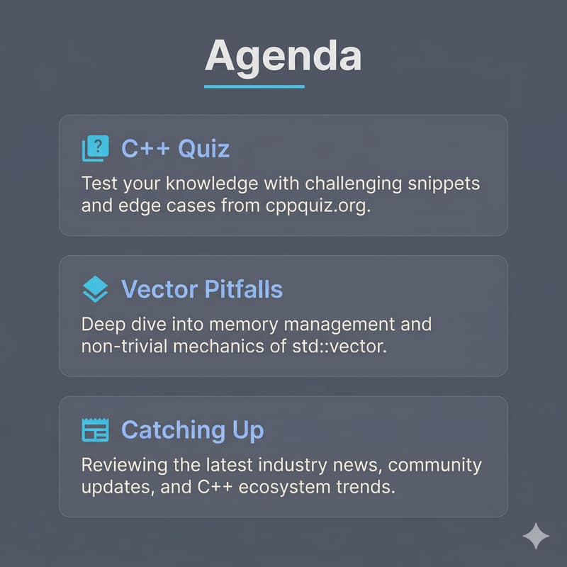 Cover Image for San Diego C++ Meetup April 2026 edition #85