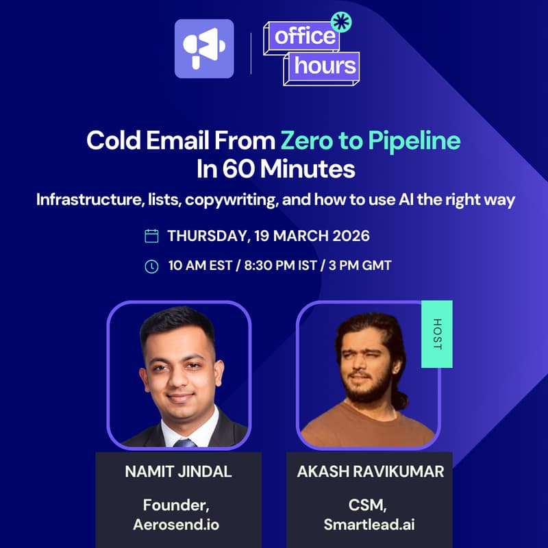 Cover Image for Cold Email From Zero to Pipeline in 60 Minutes