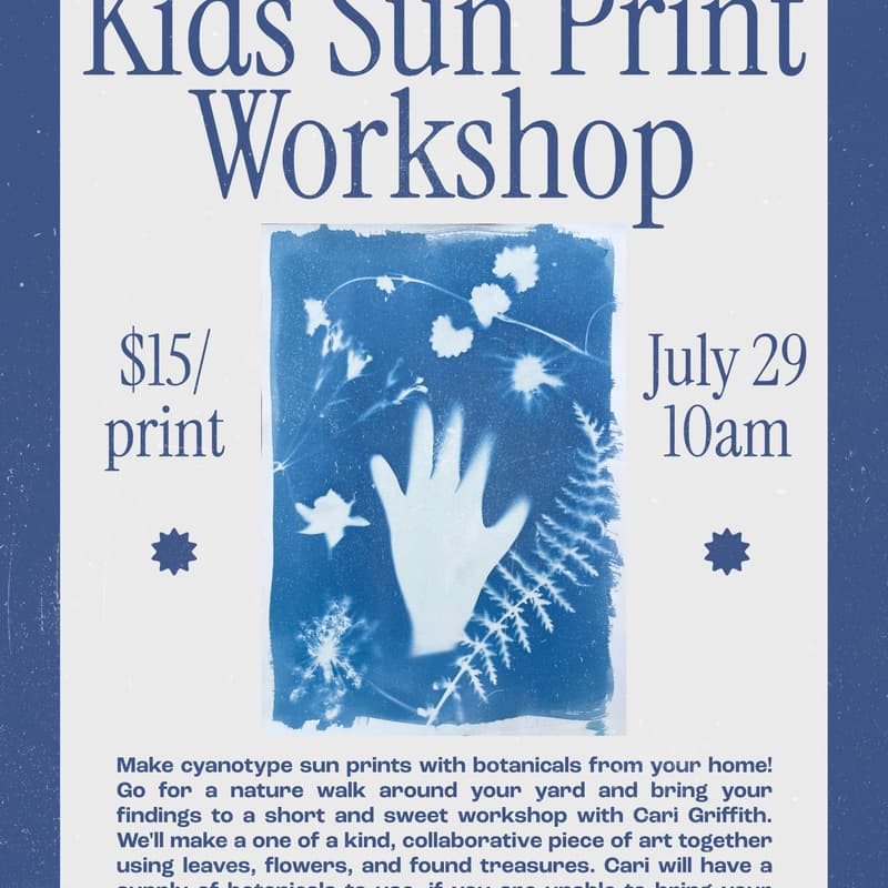 Cover Image for Kids Sun Print Workshop