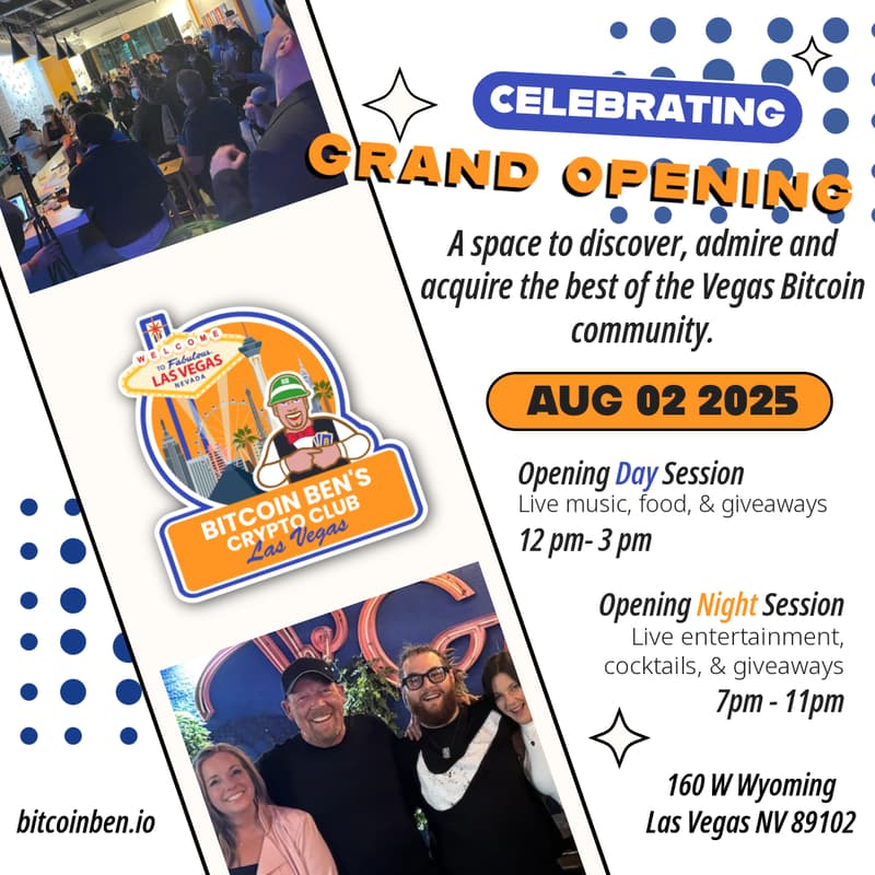 Cover Image for Bitcoin Ben Crypto Club Las Vegas Grand Opening