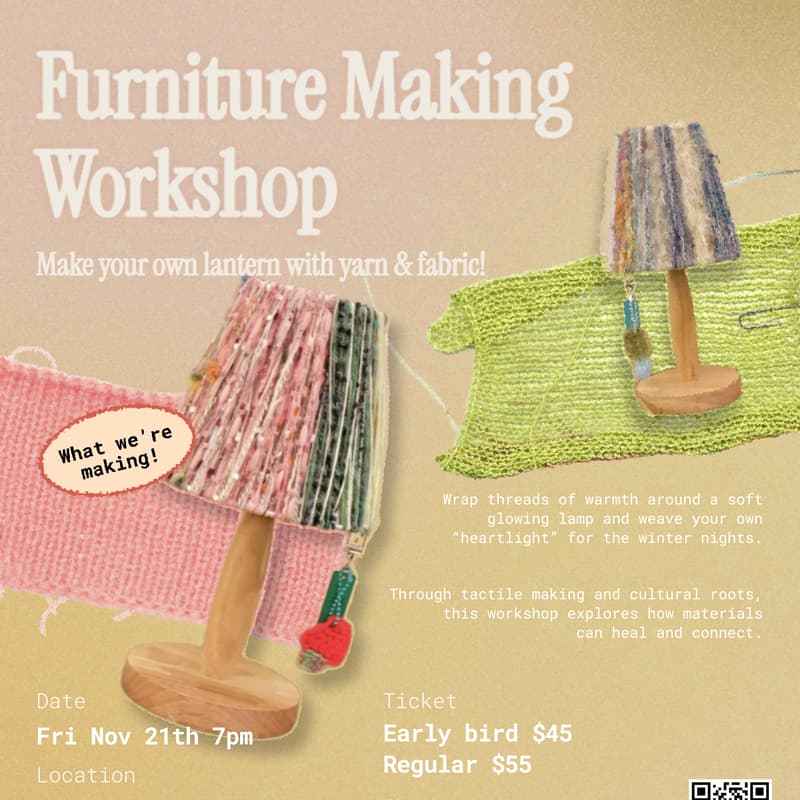 Cover Image for Furniture Making Workshop: Weave your own lamp