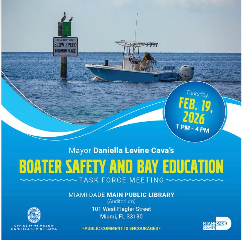 Cover Image for Mayor’s Boater Safety and Bay Education Task Force on Feb. 19