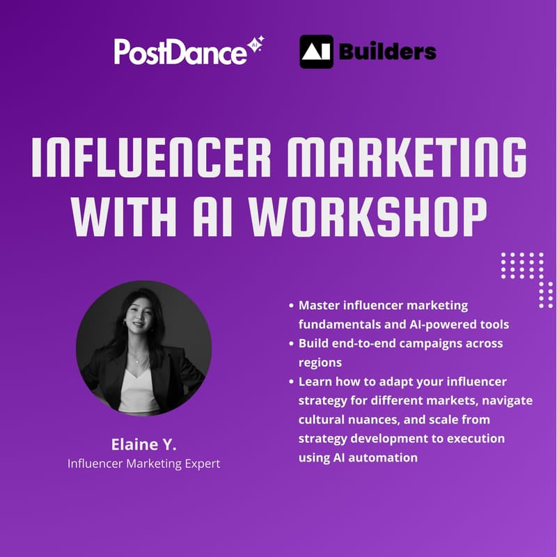 Cover Image for Influencer Marketing with AI Workshop