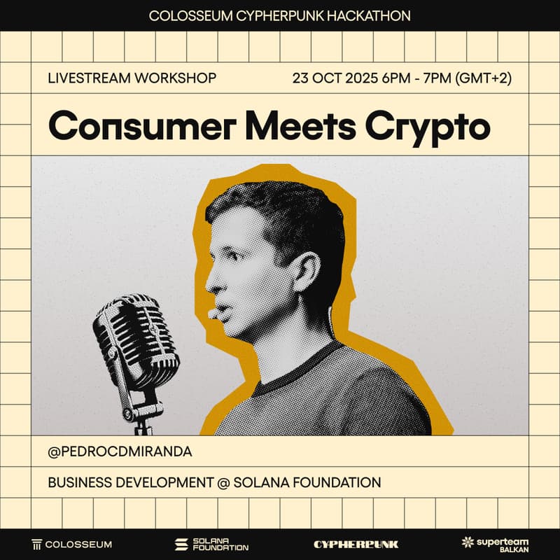 Cover Image for Consumer Meets Crypto w/ Pedro (Solana Foundation)