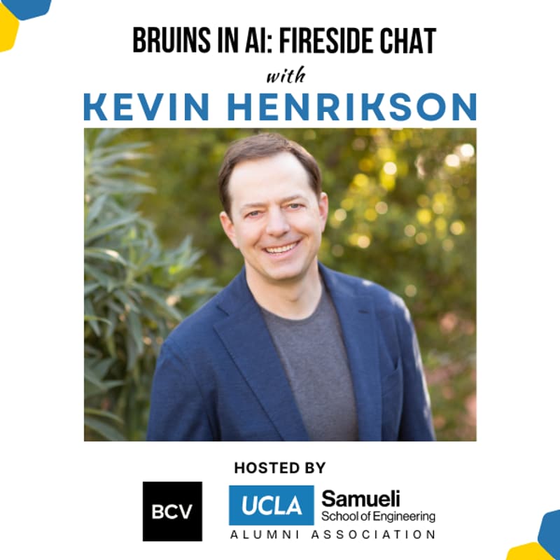 Cover Image for Bruins in AI: Fireside Chat with Kevin Henrikson, frmr VP of Eng at Instacart & stealth founder