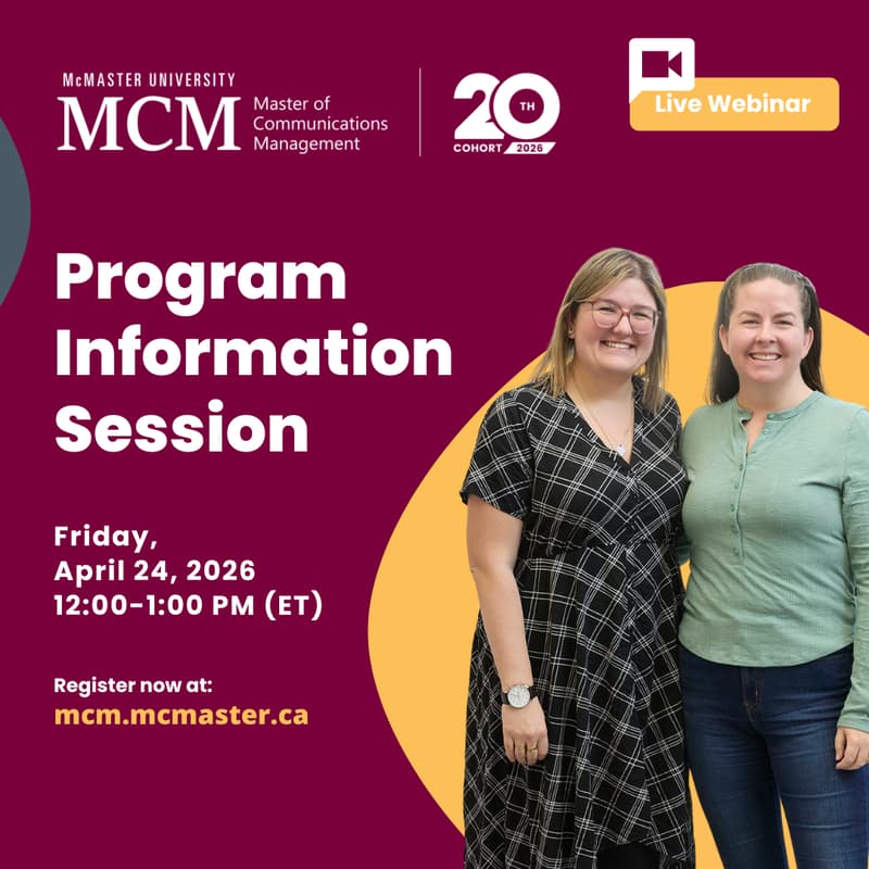 Cover Image for McMaster University MCM Program Information Session