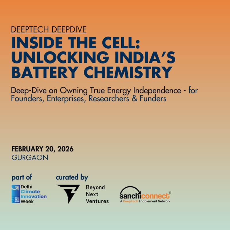 Cover Image for Inside the Cell: Unlocking India’s Battery Chemistry • @DCIW 2026 • Feb 20 • Delhi-NCR