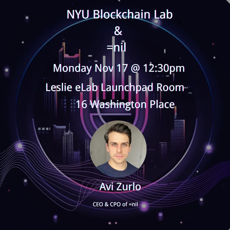 Cover Image for =nil & NYU Blockchain Lab