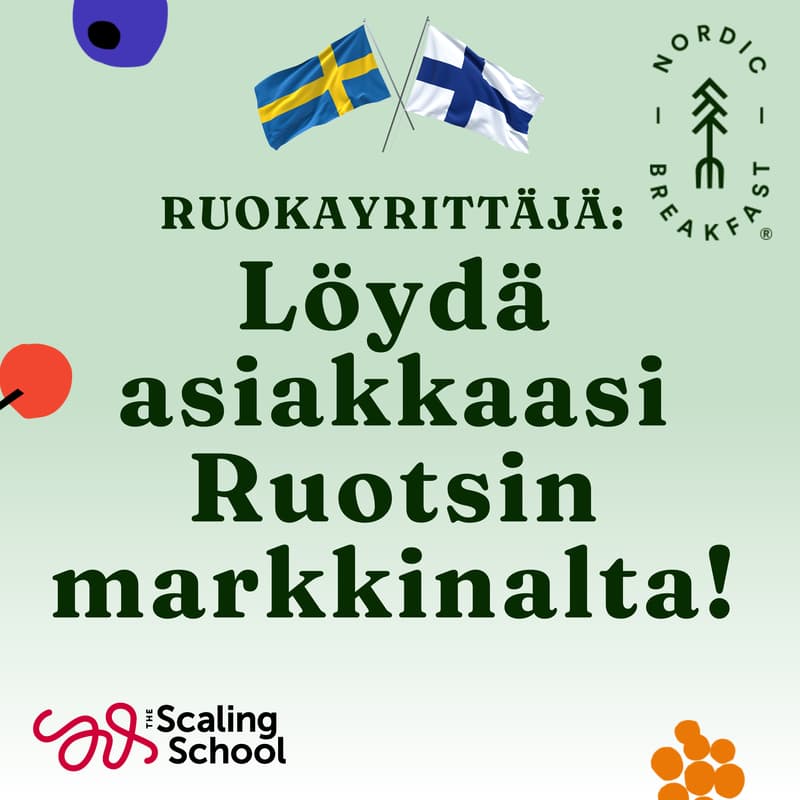 Cover Image for Ruokayrittäjä: Löydä asiakkaasi Ruotsin markkinalta!