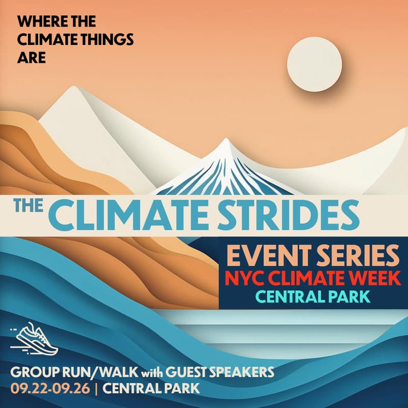 Cover Image for Climate Strides Event Series: A Daily Run/Walk "Panel" for Climate Action – FRIDAY