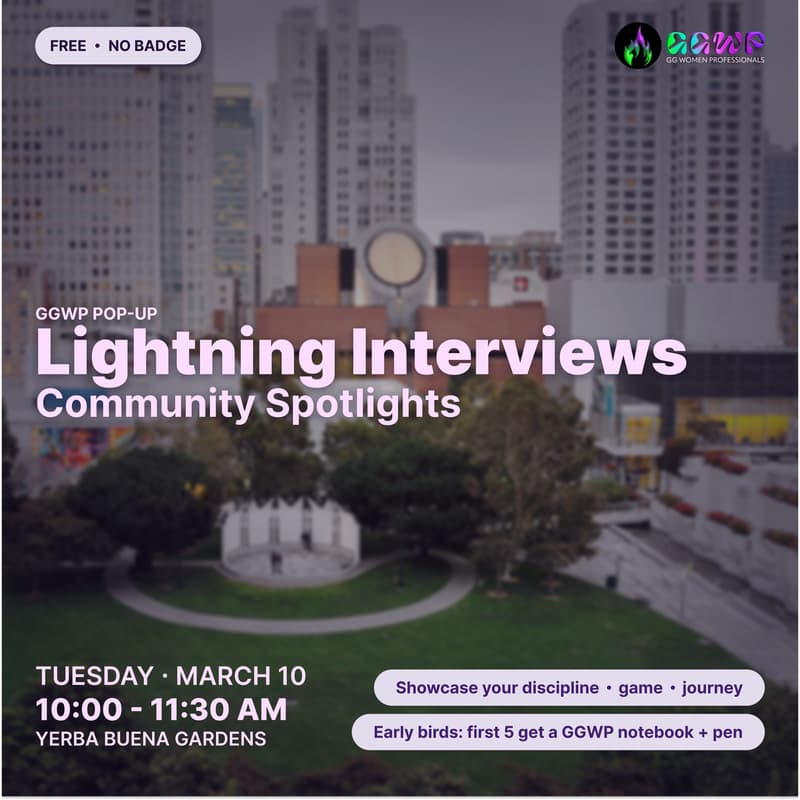 Cover Image for GGWP Pop-Up: Lightning Interviews & Community Spotlights