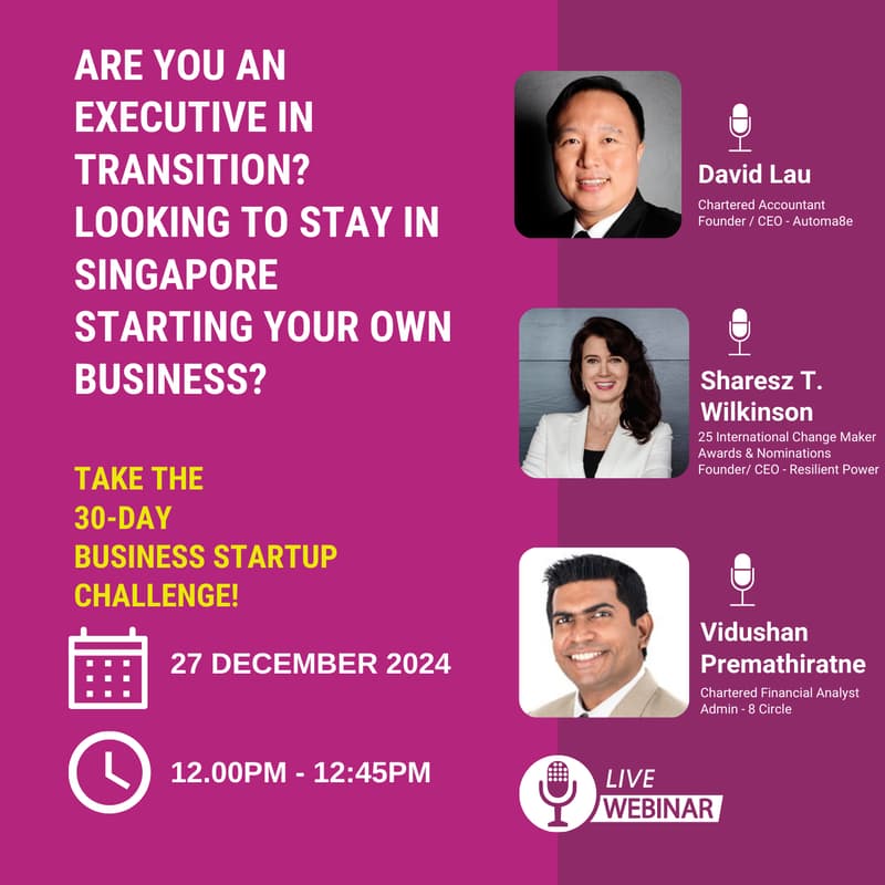Cover Image for Executive in Transition? Looking to Stay in Singapore Starting Your Own Business?