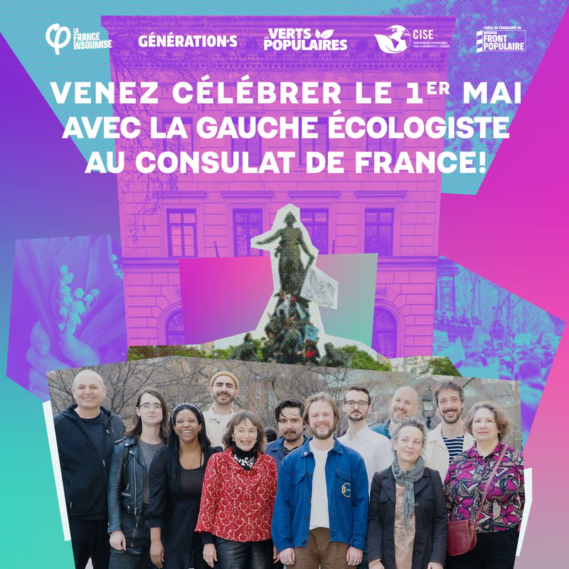 Cover Image for ✊🪩 1er mai au consulat avec la gauche écologiste