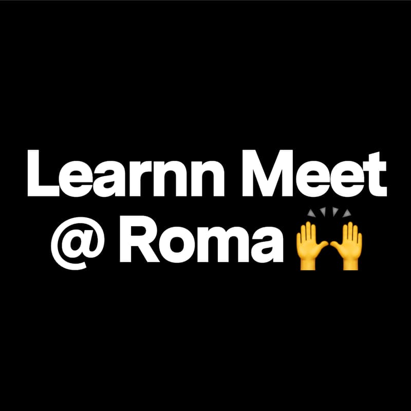 Immagine di copertina per Learnn Meet @ Roma