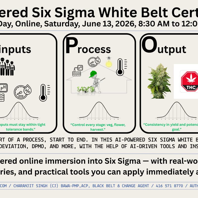 Cover Image for Statistical Analysis powered by  AI (Six Sigma White Belt)