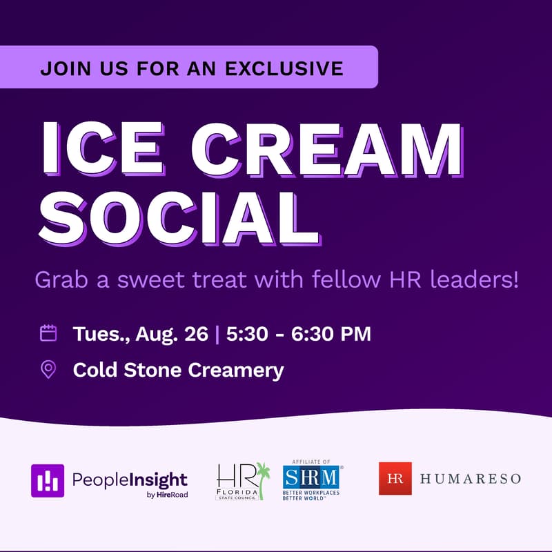 Cover Image for HR Florida Conference: PeopleInsight + Humareso Ice Cream Social