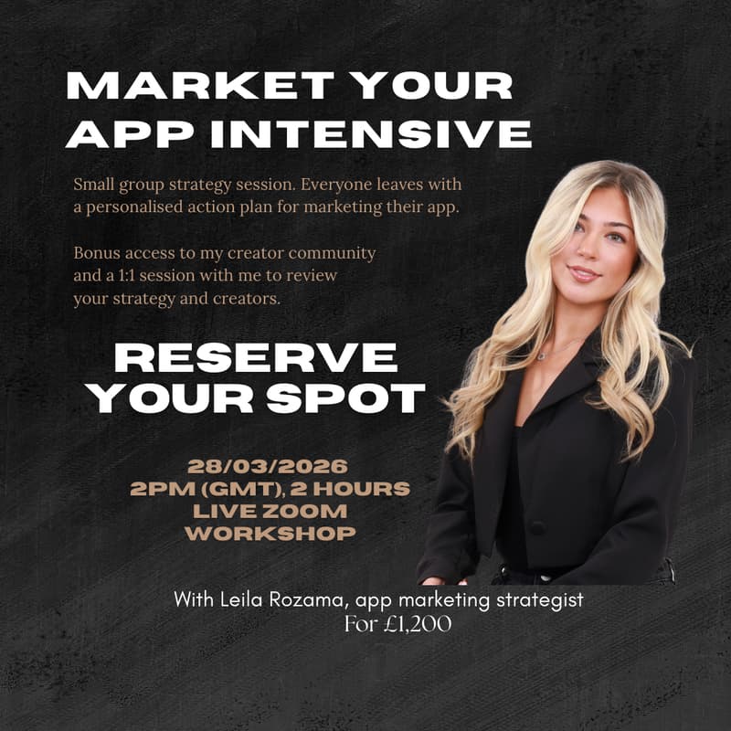 Cover Image for Market Your App Intensive