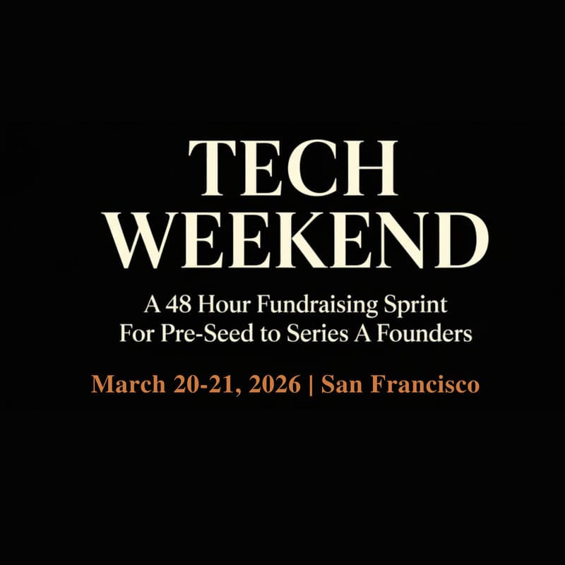 Cover Image for Tech Weekend March 20-21, 2026 | San Francisco | Founders Village