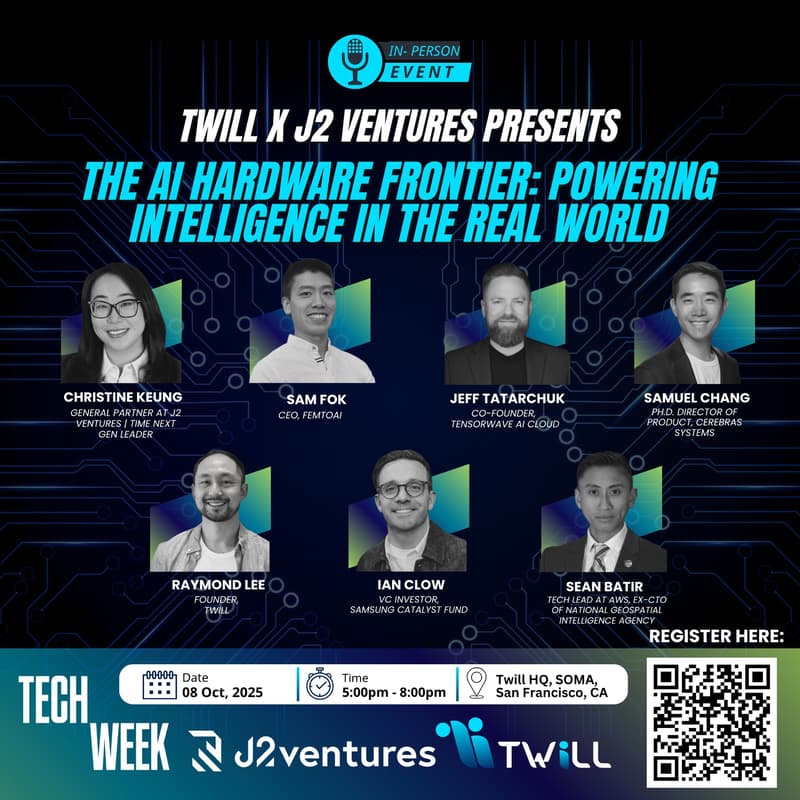 Cover Image for Twill x J2 Ventures Presents The AI Hardware Frontier: Powering Intelligence in the Real World