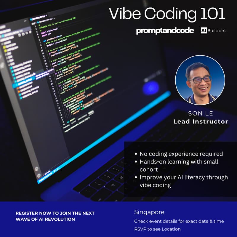 Cover Image for Prompt & Code: Vibe Coding Workshop with AI