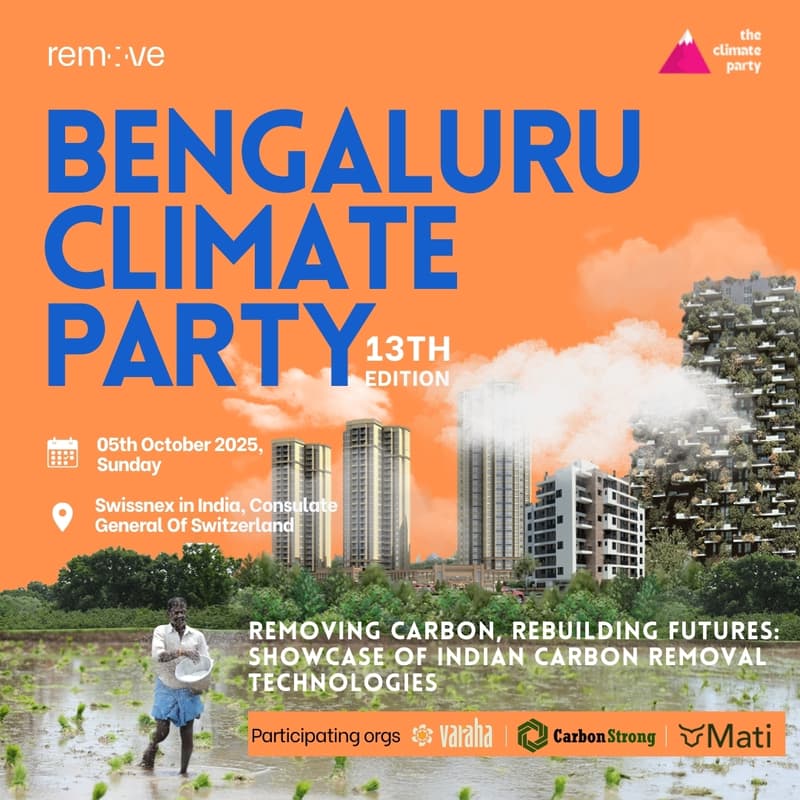 Cover Image for Bengaluru Climate Party | Showcase of Indian carbon removal technologies