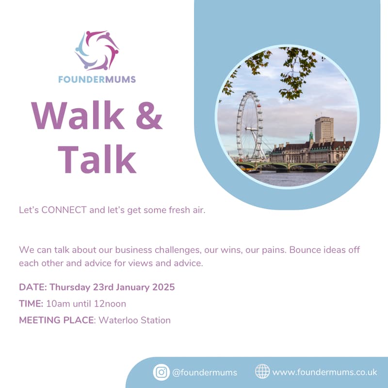 Cover Image for Founder Mums Walk & Talk