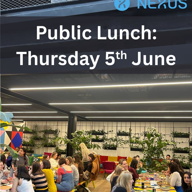 Cover Image for 5th June. Public London Lunch Female Founders + Women's Health Innovators