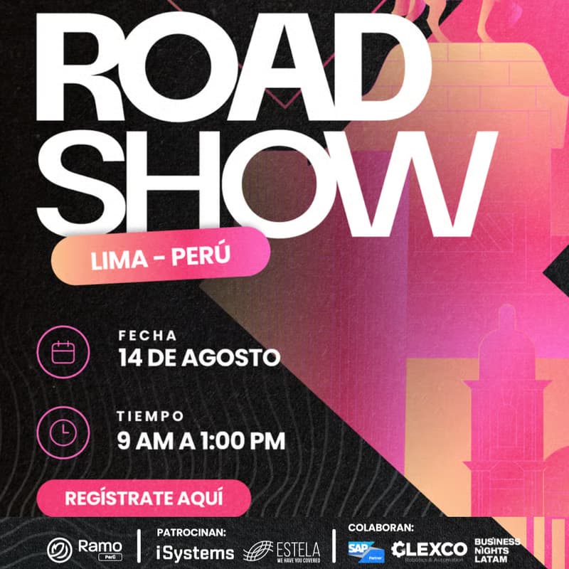 Cover Image for Roadshow Ramo Peru - SAP + iA + Robótica El futuro de la Industria Peruana