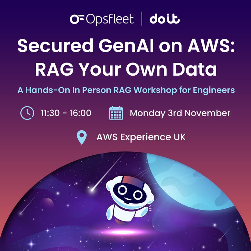 Cover Image for Secured GenAI on AWS: RAG Your Own Data - A Hands-On Technical Workshop for Engineers, DevOps and Product Teams